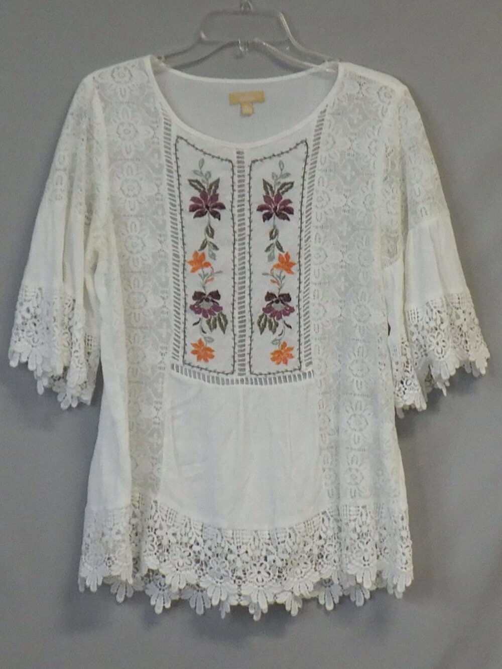 Takara Lace Embroidered Boho Top